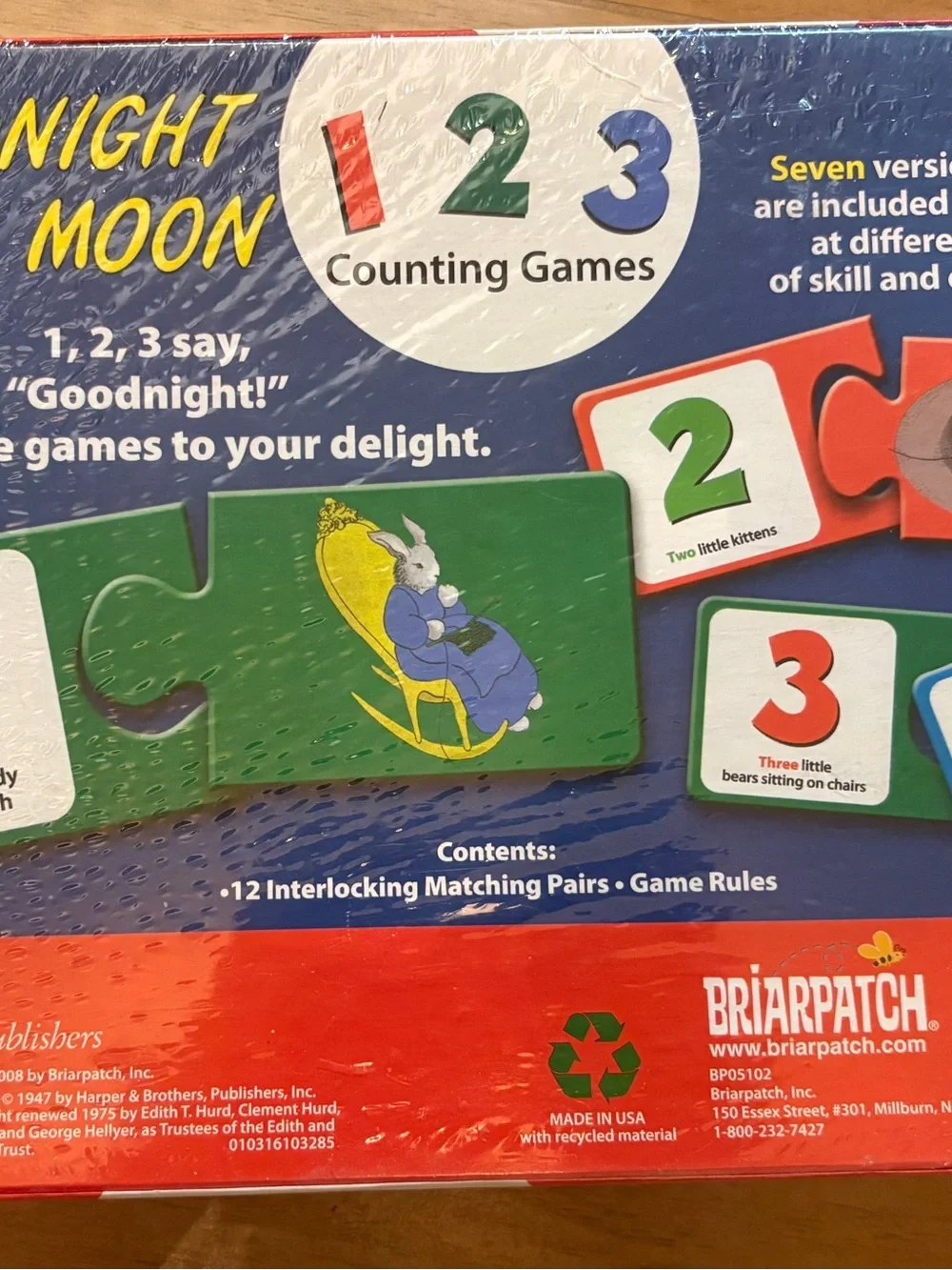 Margaret Wise Brown NWT “Good Night Moon” Collection- 5 piece set-Game and Books